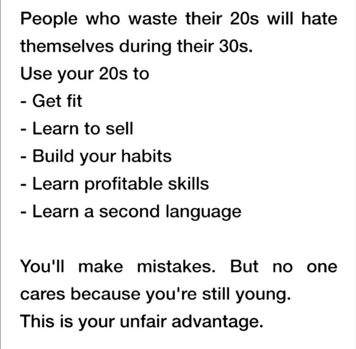 valuetainment's tweet photo. What did you do in your 20's? https://t.co/fOVpy3vxA2