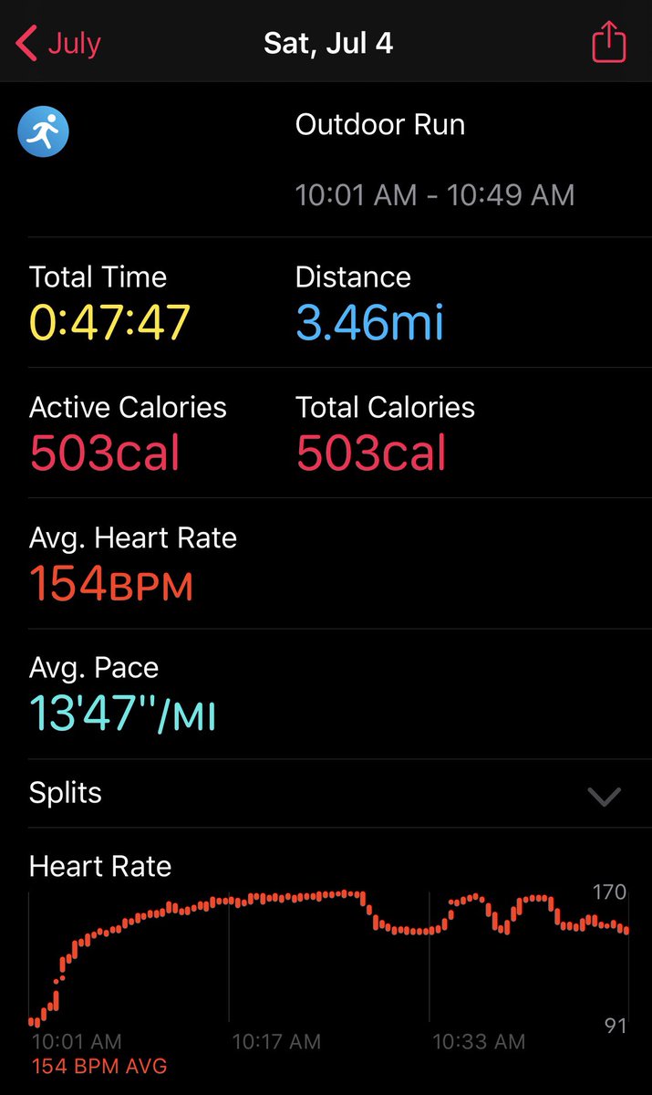 AndyGoBlue23's tweet photo. Jogged/walked a 5k plus in the heat today. Happy 4th of July everyone! #nodaysoff #weightlossjourney #disciplinenotmotivation https://t.co/WjPcjBRnNd
