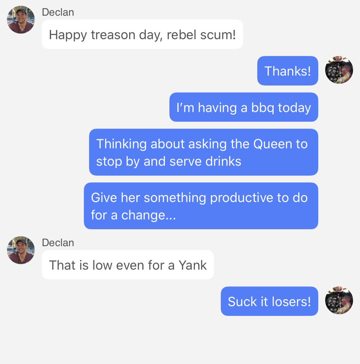 I love my cousins in the uk. But every Independence Day they try to start shit. And it never ends well for them. https://t.co/doJGF1BtgH