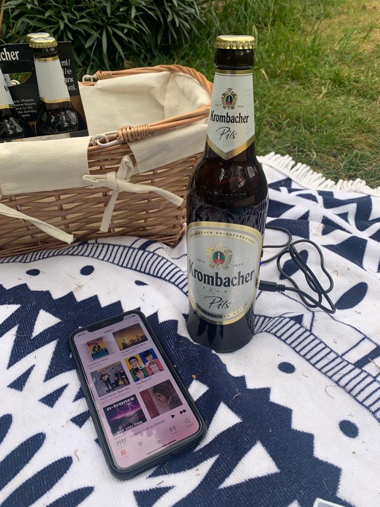 KrombacherIRL's tweet photo. After a slight mix up, we can now confirm that this week we will be giving away a Krombacher Bluetooth Bottle Speaker.  To be in with a chance of winning, simply Follow and RT before the comp closes at midnight Sunday. Winner announced Monday. https://t.co/EHVsC4UyoA