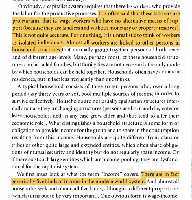 10. there's no such thing as an individual "proletarian," or at least I'm pretty opposed to talking about it that way. most wage-laborers in the world are not EXCLUSIVELY reliant on wage labor, even now, and they almost all live in households with varied sources of income