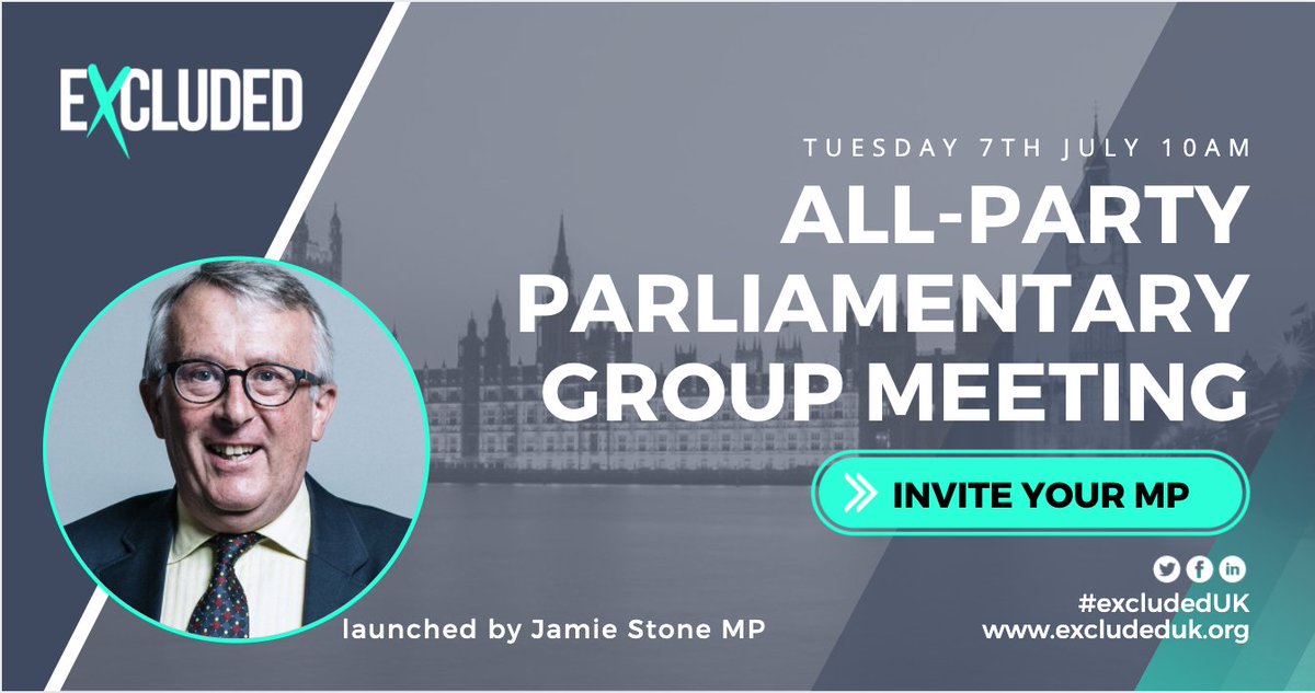 ExcludedUK's tweet photo. 📢 CALLING ALL MPs
➡️ APPG for 3 million #ExcludedUK taxpayers: 7/7/2020 10:00

URGENT retrospective &amp; ongoing support needed!

See the 48 MPs already confirmed - is yours there?
https://t.co/GOeOg57NpM

@TonyRobinsonOBE @theJeremyVine @MartinSLewis https://t.co/4HFIEU1u8V