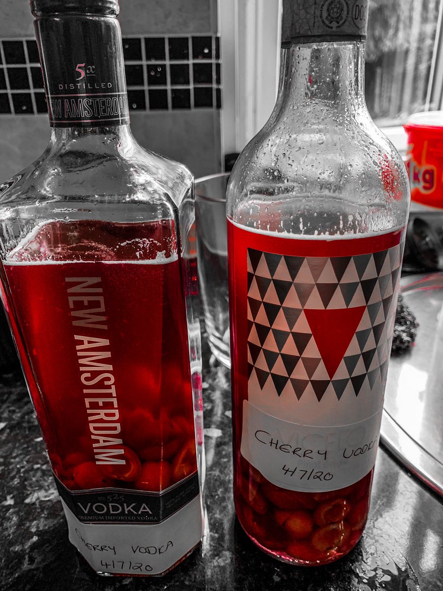 ZoeThorold1's tweet photo. When you have too many cherries and an open bottle of Vodka left.  😂.  I give you Cherry Vodka @NewAmsterdam #cherries #vodka #amsterdamvodka https://t.co/PLf3Lz1173