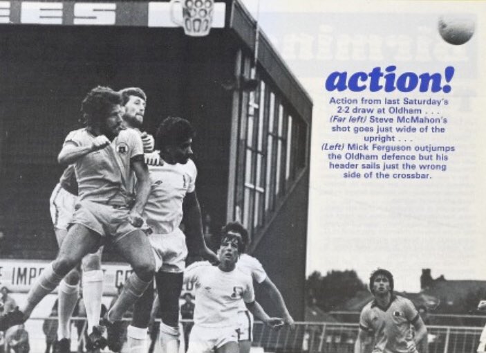 #14 Oldham Athletic 2-2 EFC - Aug 22, 1981. One week before the start of the season saw Howard Kendall take his side to Boundary Park to face the Latics. A 2-2 draw ensued, with both Steve McMahon & Mick Ferguson coming close to sealing a win for the visiting Blues.