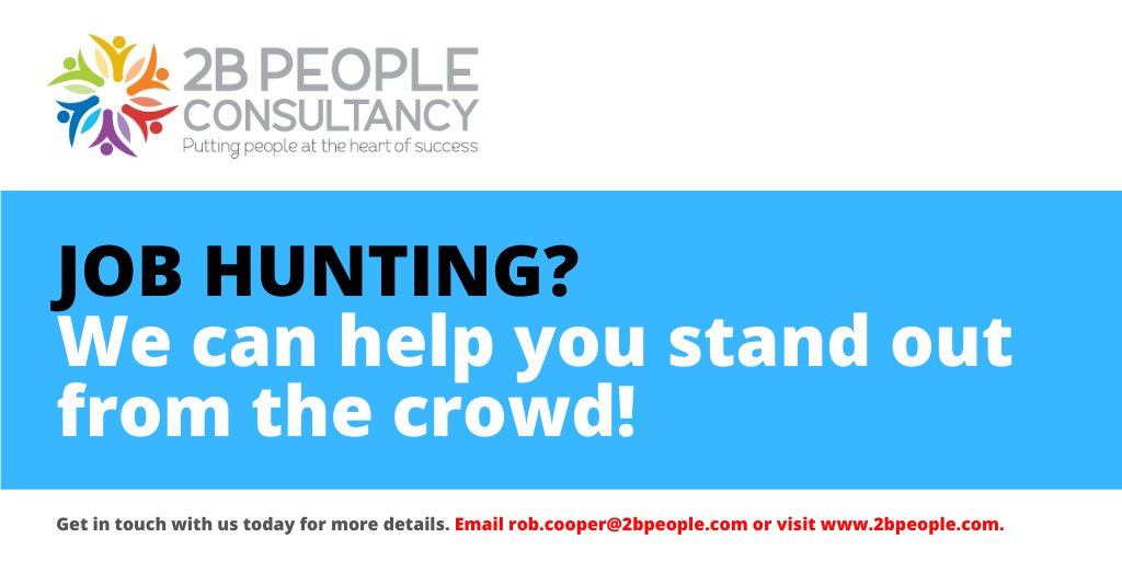 2B PEOPLE. Putting people first. rob.cooper@2bpeople.com.
CLIENT FEEDBACK. “Rob played an essential role in linking our strategic aims.”
Marie Duffy, BAA Airports. More details here: linkedin.com/in/robcooper2b…. #Leeds #jobs