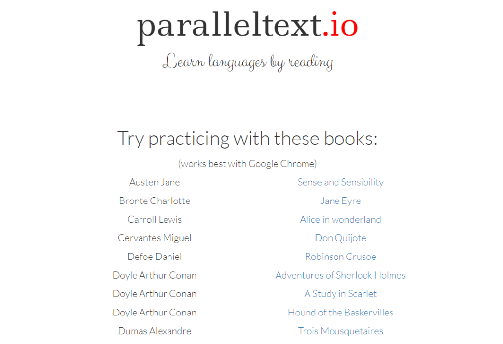 JulianMarquina's tweet photo. 😍📖 Aprende #idiomas leyendo #libros en Paralleltext. Ve la traducción de las frases y escucha en paralelo en muchos idiomas diferentes

🔗 https://t.co/L42WE508sV

📚 #Biblioteca📖 #Lectura 📕 #Libro 📘 #Literatura 
🎓 #Estudiante 🏫 #Colegio #Instituto #Universidad https://t.co/vXSmrjcBsu