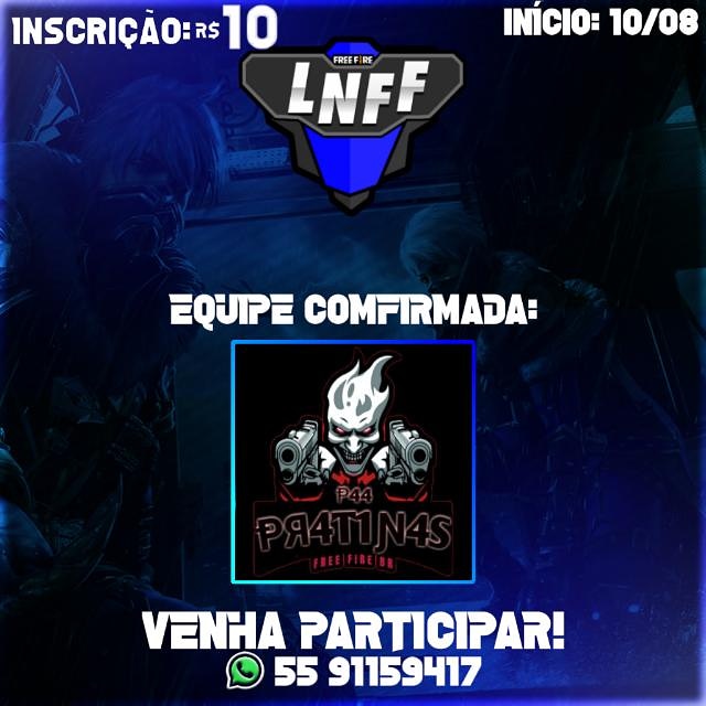 golnff's tweet image. 🔥 EQUIPE COMFIRMADA!

#FreeFire #FF #LNFFGG
