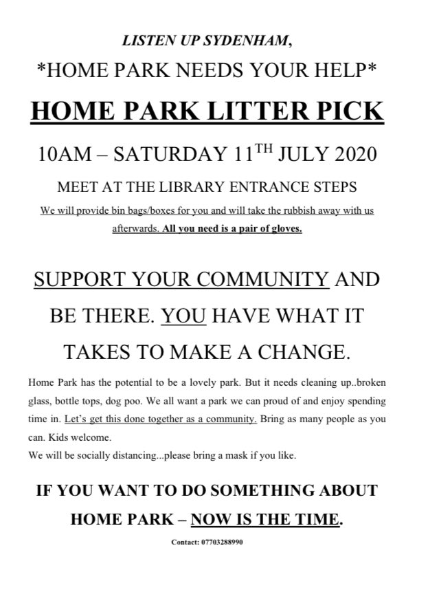NormaSE26's tweet photo. @LewishamCouncil @se26life @haseltineschool @friendsofhomepark #homeparklitterpick https://t.co/HUwDW2EsVM