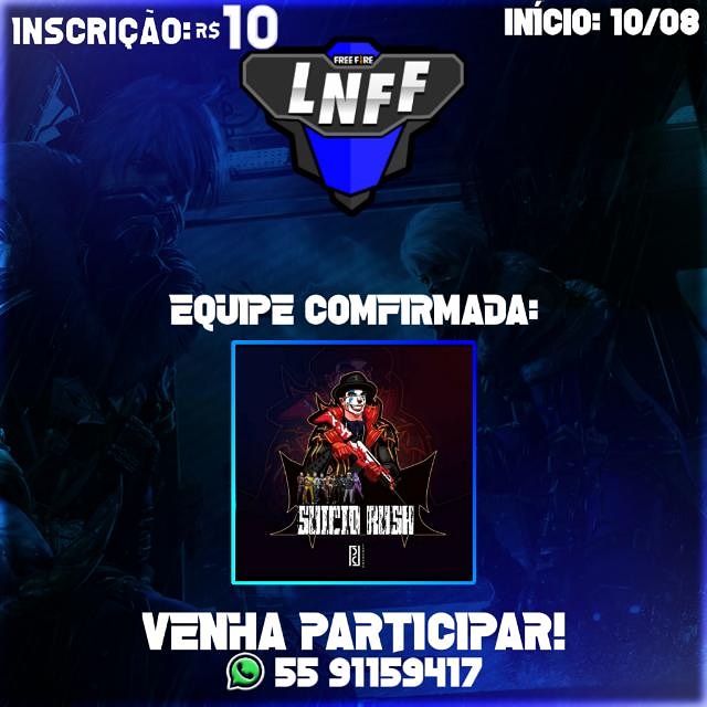golnff's tweet image. 🔥EQUIPE COMFIRMADA! 

#FREEFIRE #FFCAMP #LNFFGG