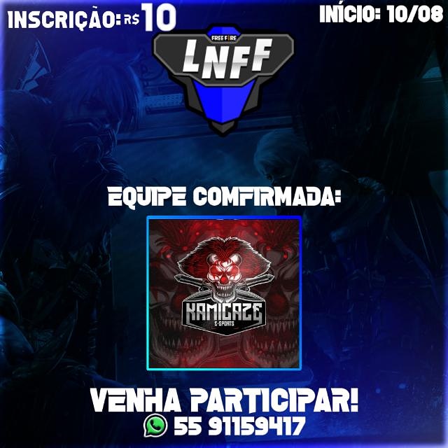 golnff's tweet image. 🔥 EQUIPE COMFIRMADA!

#FreeFire #FF #LNFFGG