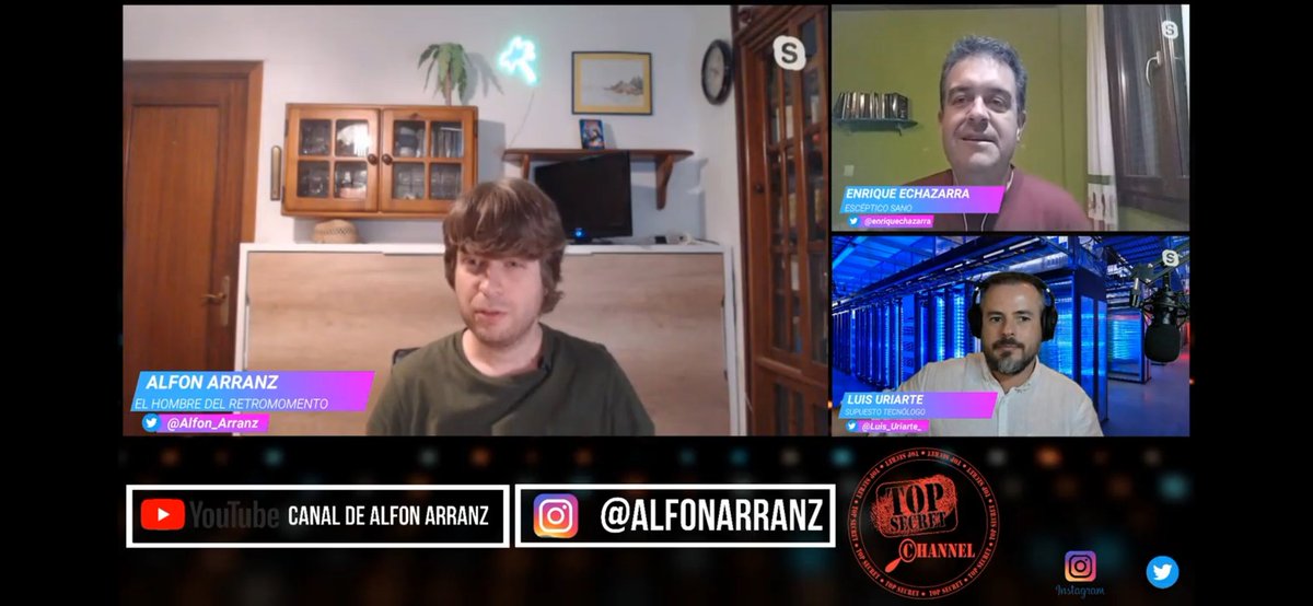 litojoro's tweet photo. Hablando de misterio y lo retro #TopSecretChannel con @Alfon_Arranz @Luis_Uriarte_ y @enriquechazarra ahora en Youtube https://t.co/1uNZ6uxMuX