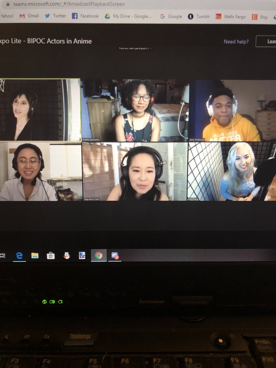 The panelists  #AnimeExpoLite  #BIPOC