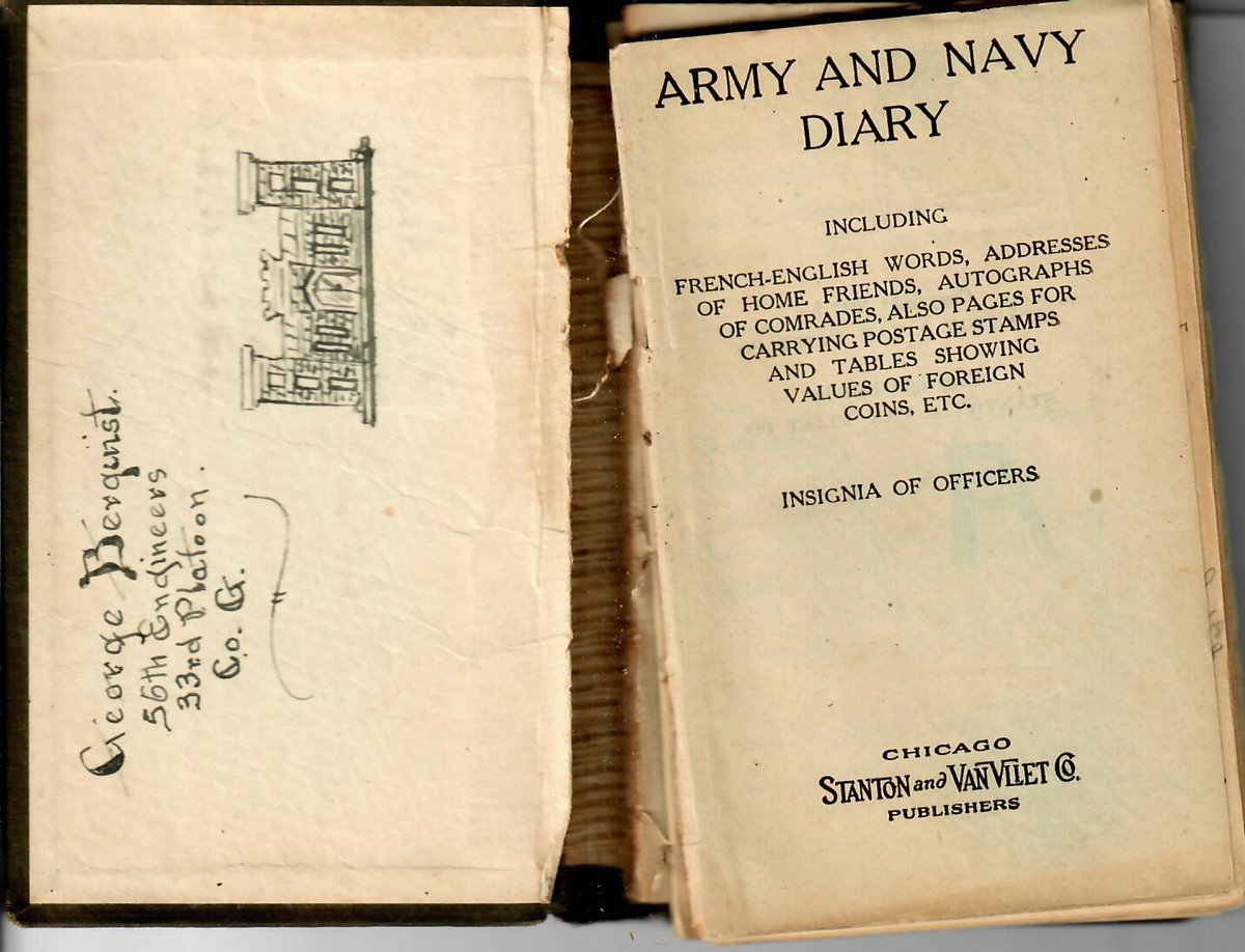  #HappyFourthOfJuly from 1918! I forgot to share my diary entry from yesterday, so I'll share both my entry from July 3rd *and* July 4th...you lucky dogs! THREAD!
