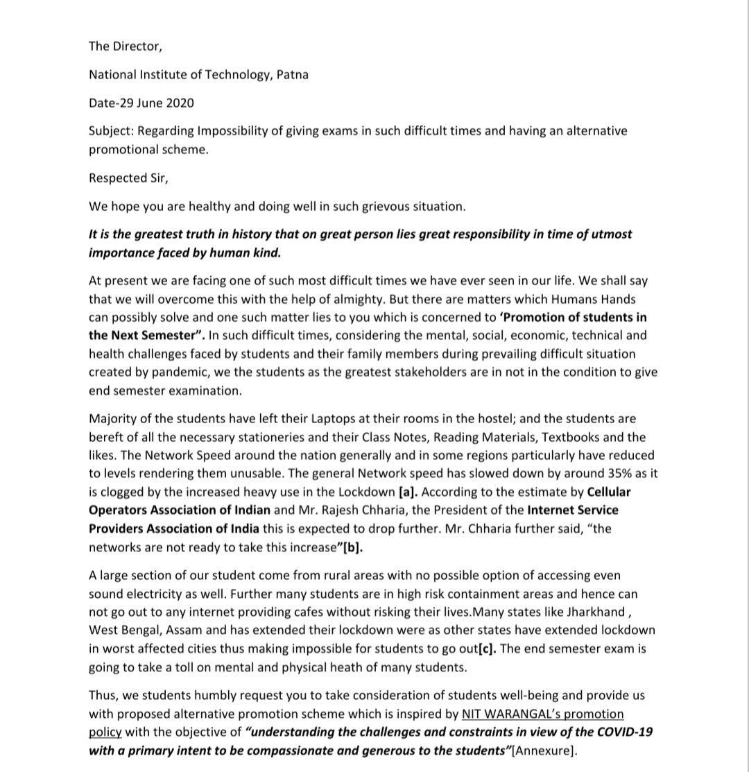 sauravavs's tweet photo. @DrRPNishank look into our application once, as we are not getting satisfactory response from our administration. https://t.co/tYmGt8RywR