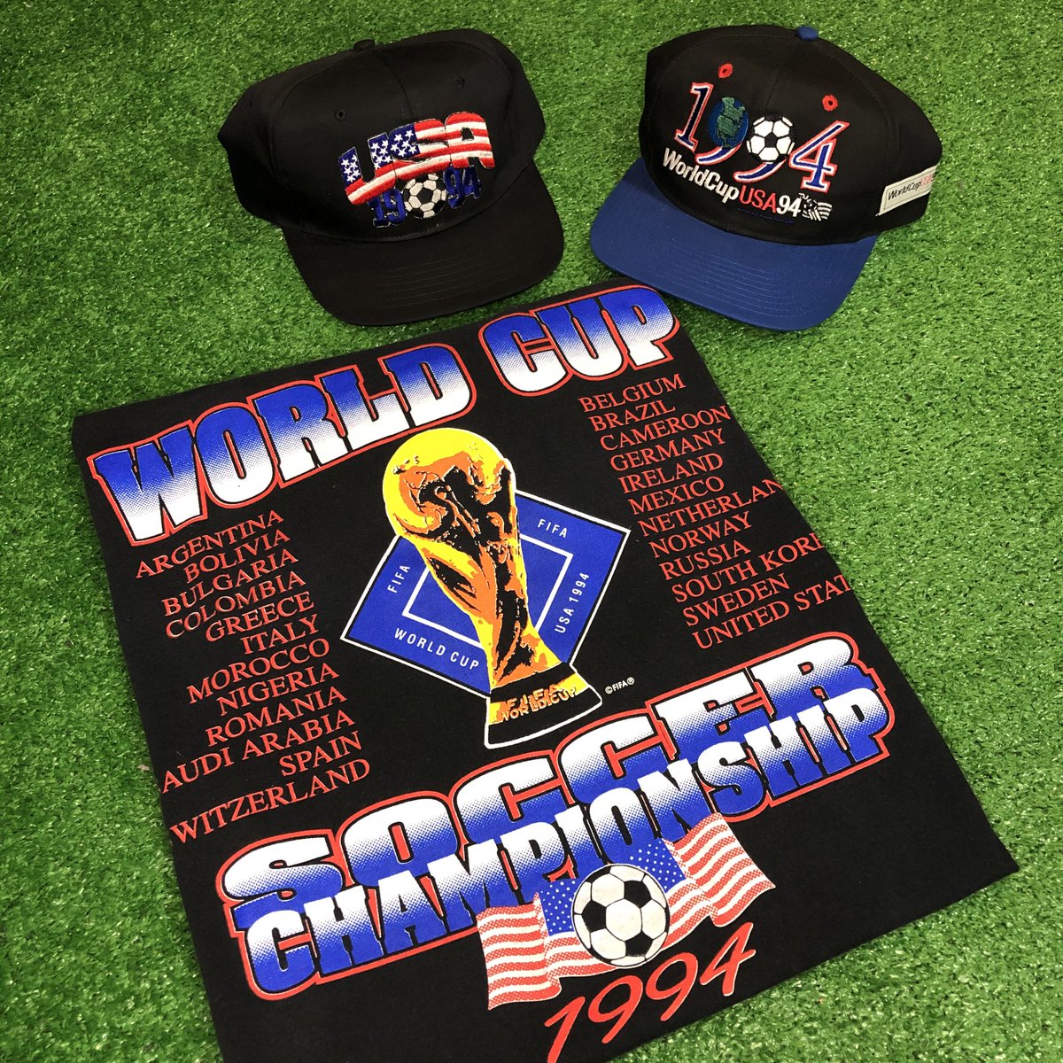 UndisputedChi23's tweet photo. Happy Fourth 🇺🇸
•
Vintage 1994 USA Wold Cup Gear
Available for purchase via link in bio!!
https://t.co/HzpijgHefi
•
#undisputedchicago #1994usafifaworldcup #vintage #usa #vintagetshirt #vintagesnapback #fourthofjuly #94worldcup #vintageworldcup #streetwear #vintagesteetwear https://t.co/WIs1IomdKl