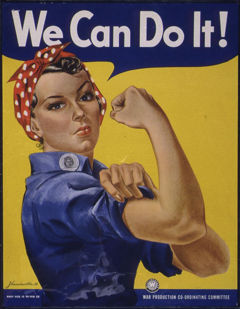 Millions of American women helped win WWII. Remembering Rosie the Riveter this 4th of July. #cyclesofchange  #CyclesGladiatorWine