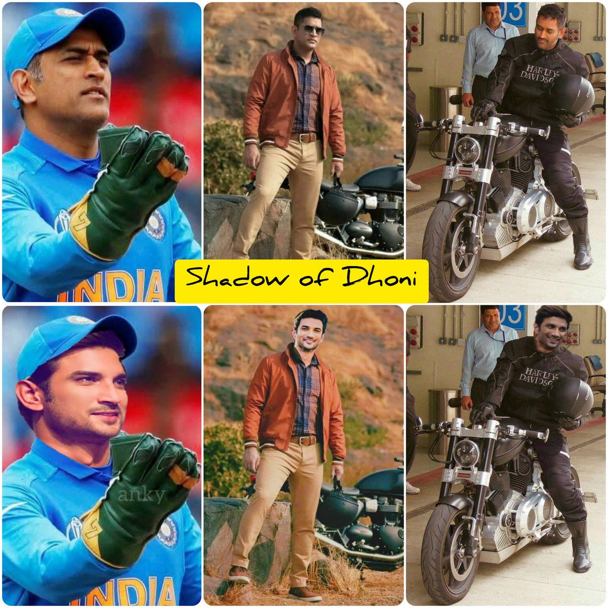 Ank729's tweet photo. @itsSSR @mastercardindia @ICICIBank Shadow of Dhoni https://t.co/P1zaC2MPTT