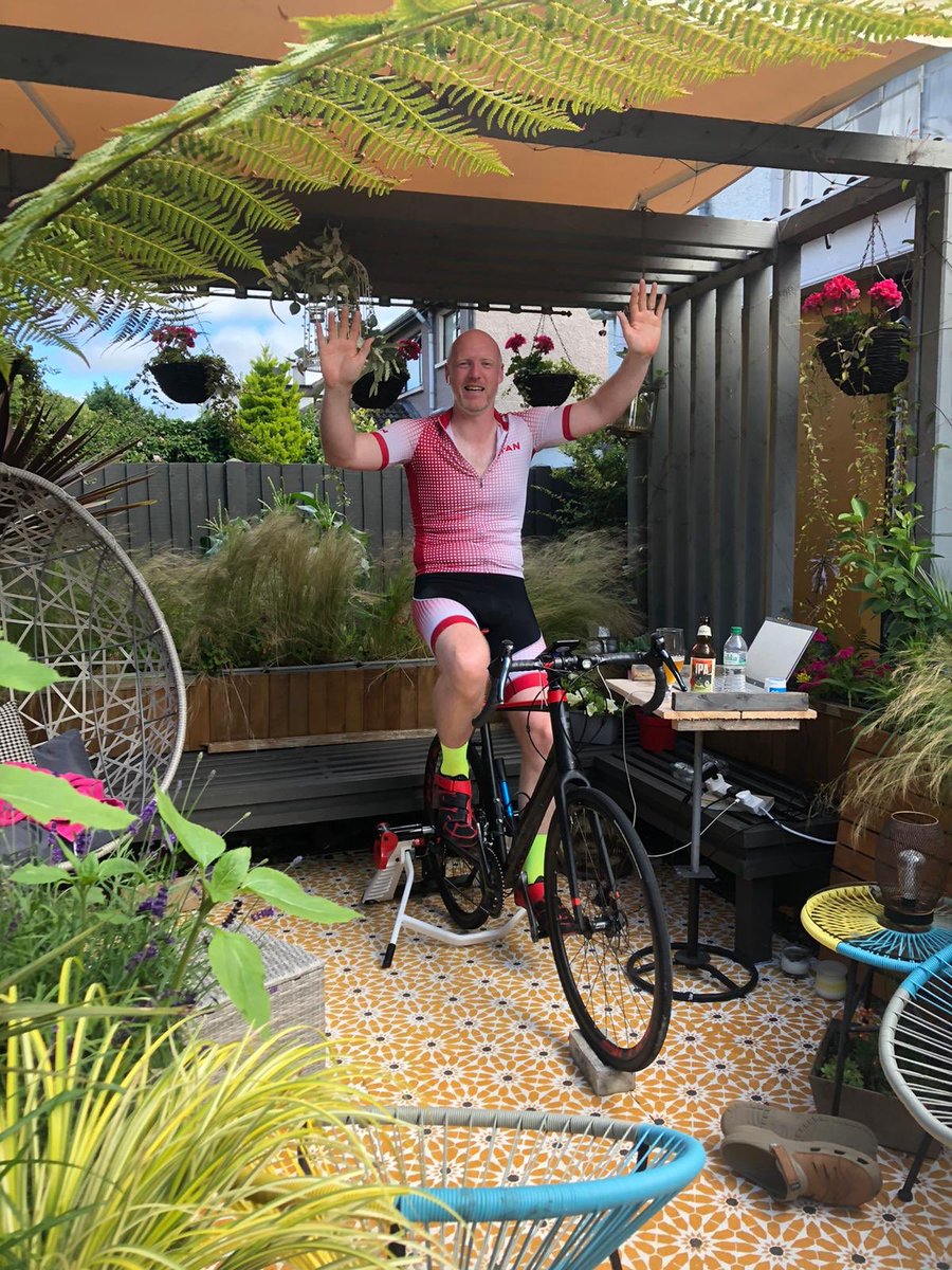 TitanHomes1's tweet photo. 175km complete today for my virtual @ringofkerrycharitycycle in aid of @downsyndromecork, thank you to everybody that donated and sent good wishes, it is really appreciated, delighted to have raised €3,400 for this fabulous organisation, #fantasyfinishline #virtualcycling #cork https://t.co/lJPgXd6F8f