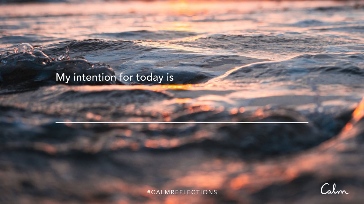 calm's tweet photo. “With every experience, you alone are painting your own canvas, thought by thought, choice by choice. And beneath each of those thoughts and choices lies your deepest intention.” — @Oprah
What will you do with this day? #CalmReflections https://t.co/C1h1elFa6u