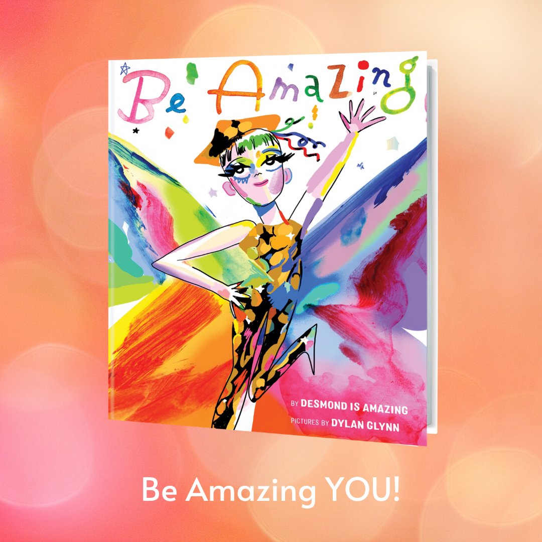 With gorgeous art by <a href="/DylanGlynn/">Dylan Glynn</a> and the powerful message of unconditional acceptance, #pride, and love radiating off each page, BE AMAZING by drag kid <a href="/desmond_amazing/">Desmond Napoles</a> is a book about celebrating your own uniqueness. Preorder it here: bit.ly/2zIm9yO?utm_ca…