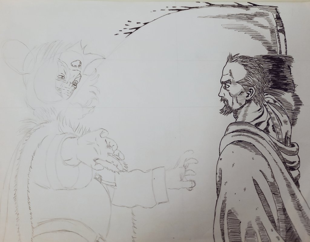 andrealorenzi96's tweet photo. Work in progress 👀👀 @makotoyukimura thank you sensei for inspiring us with such a masterpiece 🙇🏻♂️ #askeladd #sweyn #vinland_saga #manga #anime #art #blackandwhite #inking https://t.co/TPaQYHzzy5