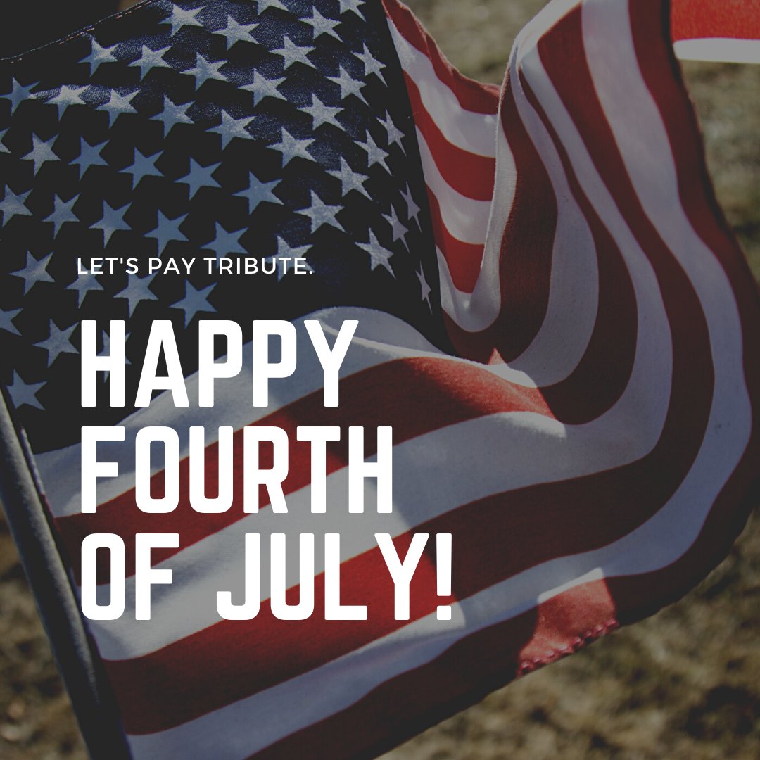 Happy 4th of July. To all those who have served and those who stood beside them to preserve our independence, thank you. #IndependenceDay