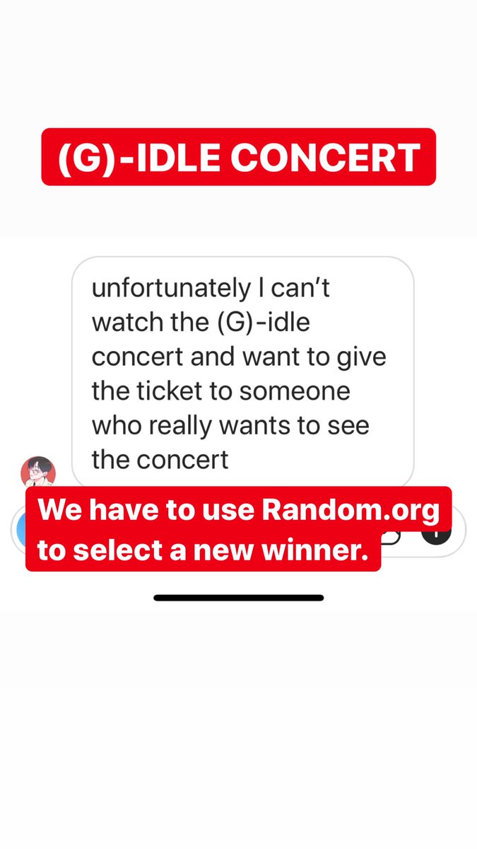 seemybias's tweet photo. The @G_I_DLE winner returned the ticket. We will be selecting a new winner within the next hour! https://t.co/WnOXnR4LeQ