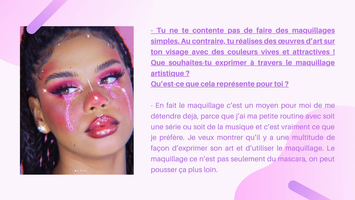 Murphy_98k's tweet photo. Hello Twitter ! 

Je suis super contente de poster ma première itw de ma série #MurphyTalks! Et pour commencer, qui de mieux que la belle @Laaweup🌸 

J'espère que ca va vous plaire, n'hesitez pas à me faire des retours💜 https://t.co/Ou6PpmN7S8