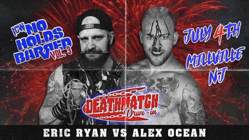 blklkp's tweet photo. ICYMI: TONIGHT WE WISH THE WHOLE GOD DAMNED WORLD A HAPPY F’N INDEPENDENCE DAY AS @ICWNHB PRESENTS : #DEATHMATCHDRIVEIN LIVE ON @INDIEWRESTLING!!!! 
@MADKING1981 VS @IRONELBOW88
@TREMONTH2O VS @THEAKIRAWAY 
@ERICRYANPRO VS @THEALEXOCEAN PLUS @JOHNMURDOCH25 FIGHTS @OTJEFFKING!!!! https://t.co/EI3eQvr1Sn