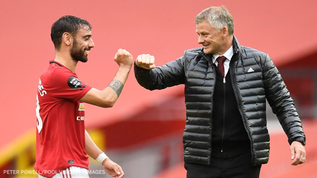 Manchester United's last five games in all competitions:
🤝 Tottenham 1-1 Man United
✅ Man United 3-0 Sheffield United
✅ Norwich 1-2 Man United
✅ Brighton 0-3 Man United
✅ Man United 5-2 Bournemouth https://t.co/EGw3u0h1Vy