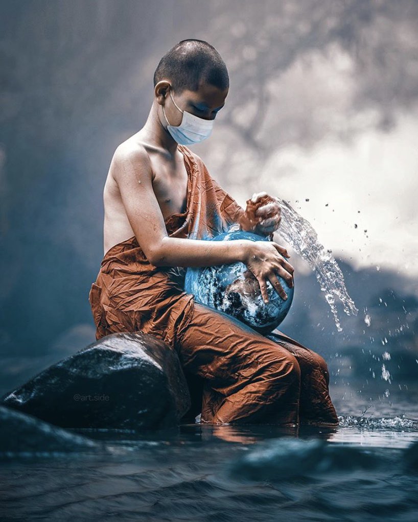 Only we can heal the Earth. 🌏🤍 #KeepDreaming and keep building a better tomorrow by donating for COVID-19 relief on ohm.constellation.art 💭 Artwork by Art Side.