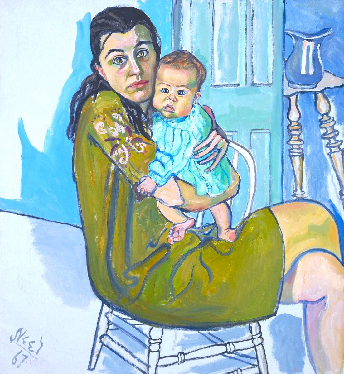 Have a Happy 4th of July! Here’s a thread about a great American artist, Alice Neel (1900-84). She was famed for her emotive & psychologically intense expressionist portraits. Her work deserves greater awareness - take a look!