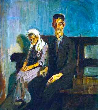 Born in Pennsylvania, she graduated from high school in 1918 & joined the Civil Service. She took art classes at night before enrolling in the Philadelphia School of Design in ‘21. Initially she embraced realism. Mother & Child, Havana (1926) & Beggars, Havana (1926)