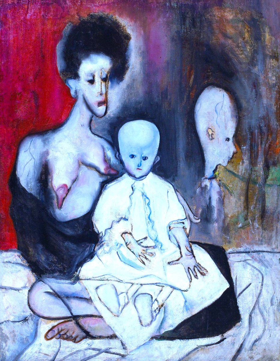 She married in 1924 & graduated a year later & moved to Havana. She was influenced by ideas of equality & was a member of the Cuban avant-garde. Contrasts (1927), Requiem (1928), Degenerate Madonna (1930) & Ethel Ashton (1930)