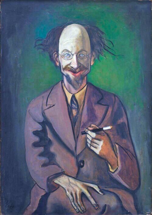 In the 1930s she moved to Spanish Harlem & painted neighbours & her first nudes. In the latter she challenged the standard view of how a naked woman should look. My Mother (1930), Nadya & the Wolf (1932), Alice (1932) & Joe Gould (1933)