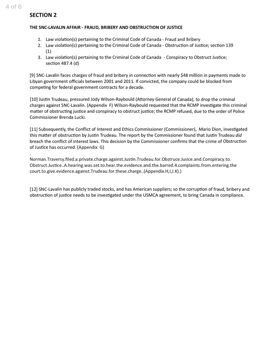Justice_4Canada's tweet photo. @thehill Here is the first 3 pages of the 6 page brief delivered to the US Embassy July 1. 

https://t.co/k6pncxijqc for background 

1/2 https://t.co/GIb8ywlfzz