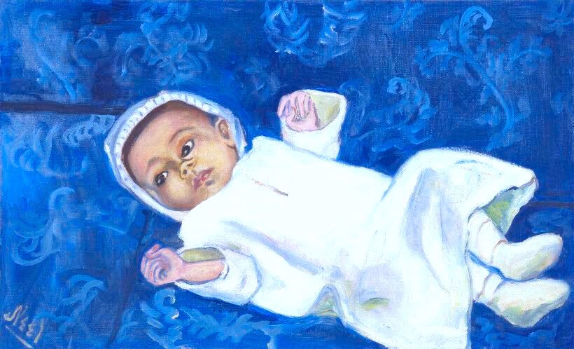 Neel’s sitters were drawn from friends, neighbours & family. She was equally interested in everyone around her. Hers is a universal vision. Baby on Blue Sofa (1939-40), Central Park (1946), Dick Bagley (1946), the Sea (1947)