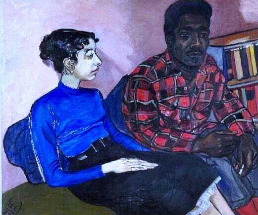 We have relatively few political works by her as to live her life was a political act in itself. Each picture is imbued with the sense of union in diversity. Eisenhower, MacCarthy & Dulles (1953), Rita & Hubert (1958), Skull (1958) & George Arce (1959)