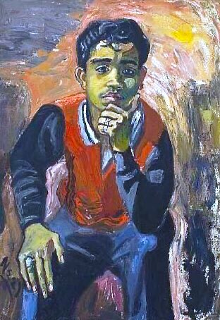 We have relatively few political works by her as to live her life was a political act in itself. Each picture is imbued with the sense of union in diversity. Eisenhower, MacCarthy & Dulles (1953), Rita & Hubert (1958), Skull (1958) & George Arce (1959)