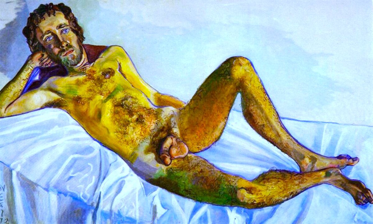By the 70s Neel gained celebrity & recognition - even getting an award from Jimmy Carter! John Perreault (1972), Dana Gordon (1972), Benjamin (1976) & Faith Ringgold (1976). Her nude of Perreault is a striking examination of flesh depicted with considered & non-sexual care.