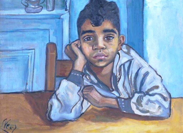 Neel was an artist of great empathy & genius. Her fundamental love of her fellow man is shown in her portraits of women, men & children. Frank Gentile (1948), George Arce (1955), Timothy Collins (1971) & George Arce (1955)