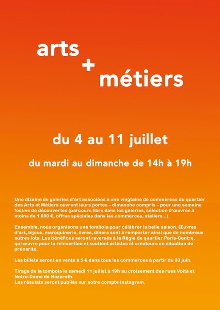 Mairiedu3's tweet photo. Vous avez jusqu’au 11 juillet pour participer à la tombola organisée par les commerçants du quartier Arts et Métiers avec de très beaux lots à gagner 😍🎁 https://t.co/OCGUsI9UWJ