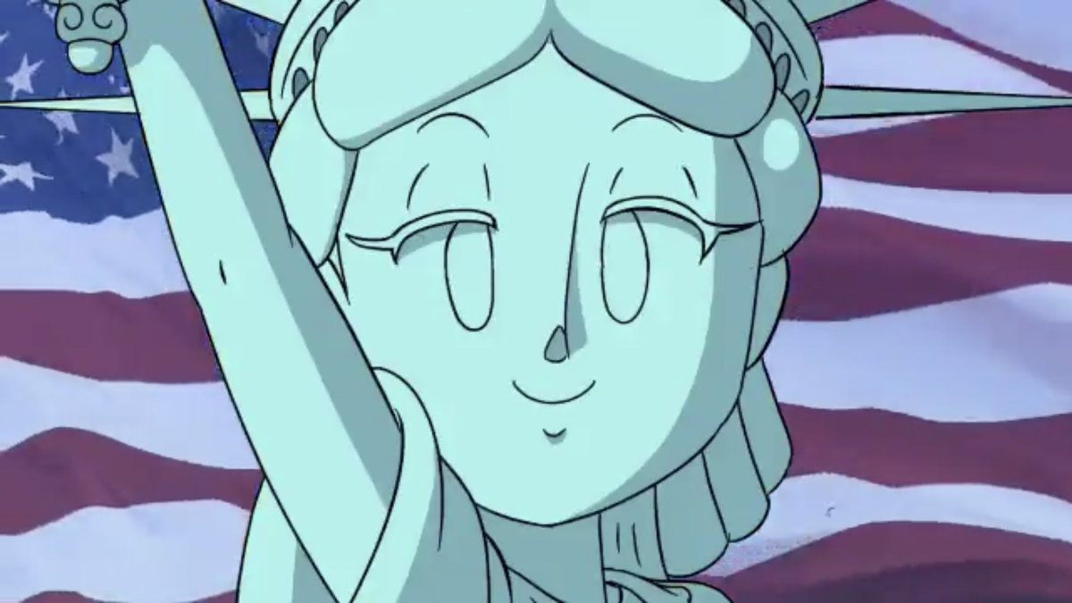 statue of liberty anime.