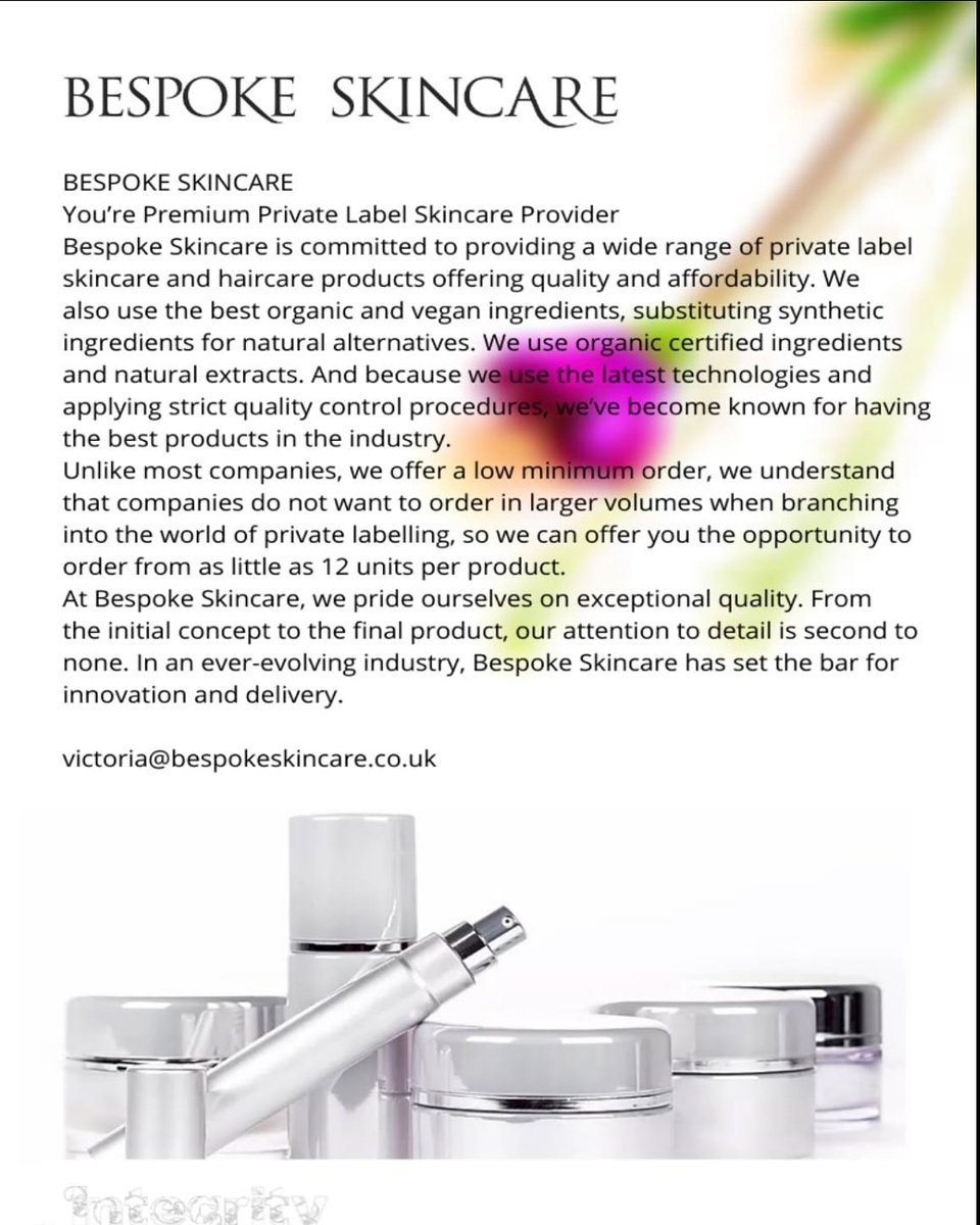 Bespoke_Skin's tweet photo. Thank you Integrity Magazine for writing a full page feature on Bespoke Skincare 💜💜 Integrity Magazine

https://t.co/Mul79ij6Eb https://t.co/Q2JL0FTXah