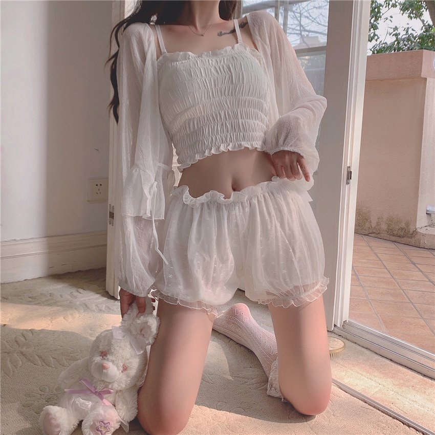 EvythingShop's tweet photo. ♡ชุดนอนน่ารักๆ♡

🌻PRICE: 240฿

Size: one size
เสื้อ: อก9(ยืดได้) สายรัดปรับระดับอก22
กางเกง: ยาว13 เอว22-41

Colors: ขาว https://t.co/e65WIYMkgQ