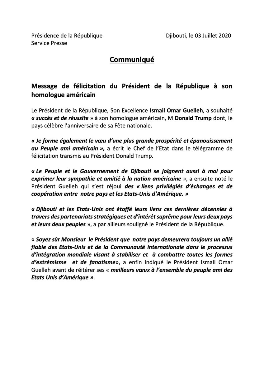 Mohamed Siad Doualeh Ambdoualeh Twitter