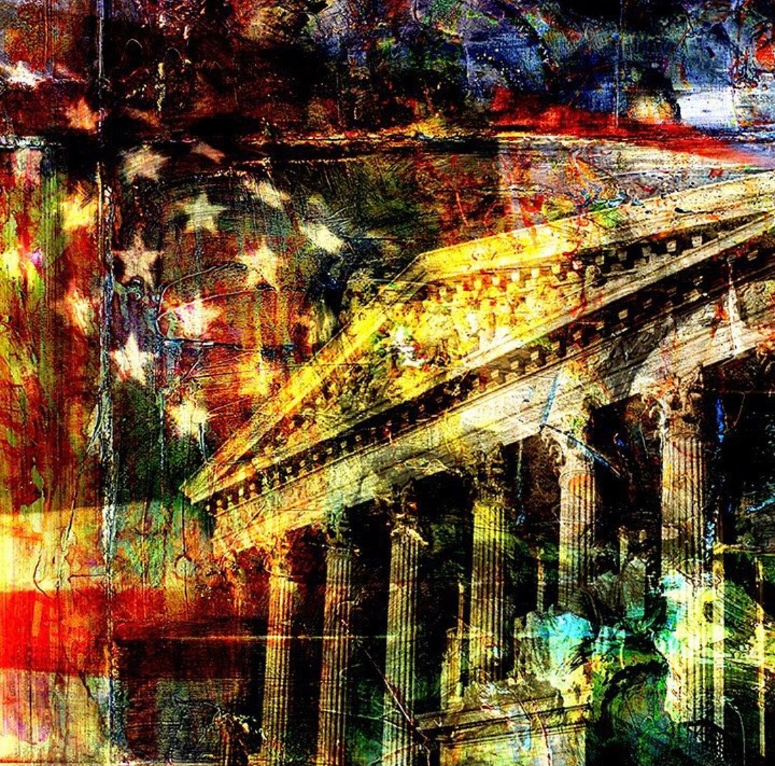 SGDgallery's tweet photo. Happy 244th, America!                   ‘Patriotic Elements 7’                          by Frank Martin. https://t.co/bV7VXLJcRr