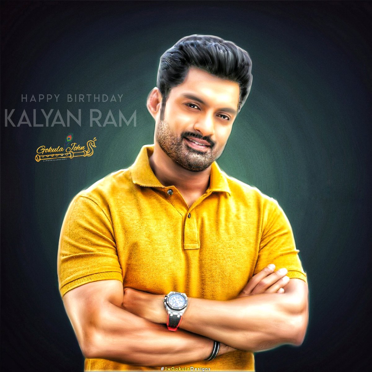 #HBDNandamuriKalyanRam.           మనసున్న మా నందమూరి ' కళ్యాణ్ రామ్ ' అన్న గారికి జన్మదిన శుభాకాంక్షలు 

@NANDAMURIKALYAN ❤️
#HBDNandamuriKalyanRam 

Hope loved 👇 @JwGokula9999 
#JwGokulaDesigns