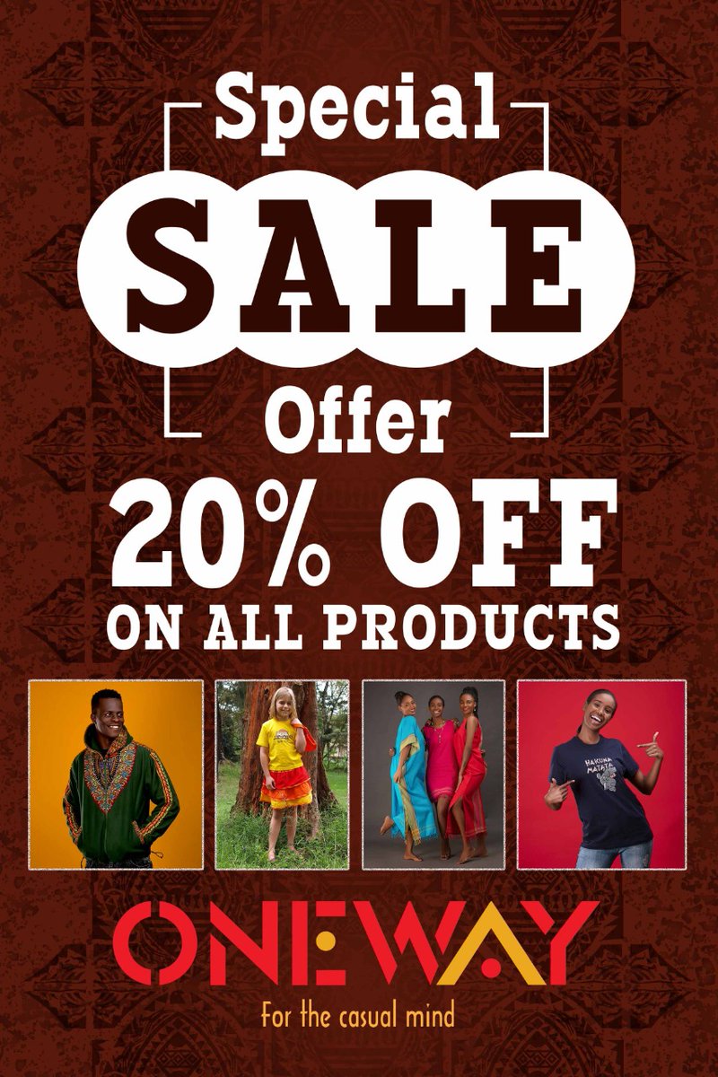 thejunctionmall's tweet photo. Shopping is so much fun when everything you like is on discount. Enjoy 20% discount on all products at @ONEWAYKenya your one stop store for all your African inspired attires and accessories. #JunctionJulyMakeover #FashionMakeoverWeek https://t.co/WD5TQeEdD3