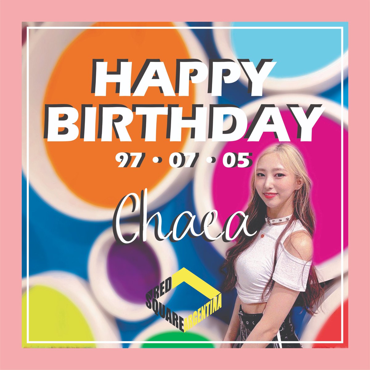 IrrisArg's tweet photo. Feliz cumpleaños hermosa y talentosa #Chaea, esperamos que pases un feliz dia y que siempre brilles!
Happy beautiful and talented birthday #Chaea, we hope you have a happy day and that you will always shine!
#REDSQUARE #aboutent #HAPPY_CHAEA_DAY
#HBD_CHAEA #Colorfull RedsquareArg https://t.co/M41zHkeZmV